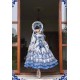 Bramble Rose Butterfly And Blue And White Porcelain One Piece(Reservation/2 Colours/Full Payment Without Shipping)